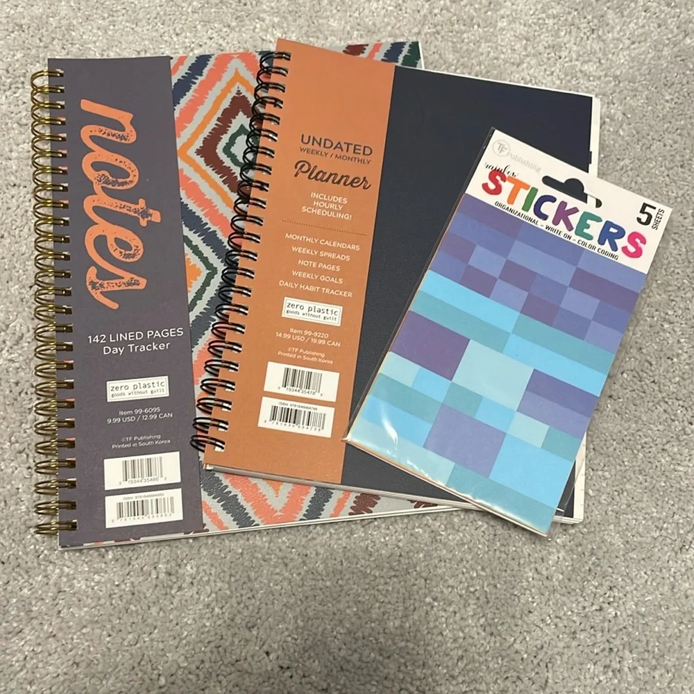 Planner/Notes Bundle with Stickers